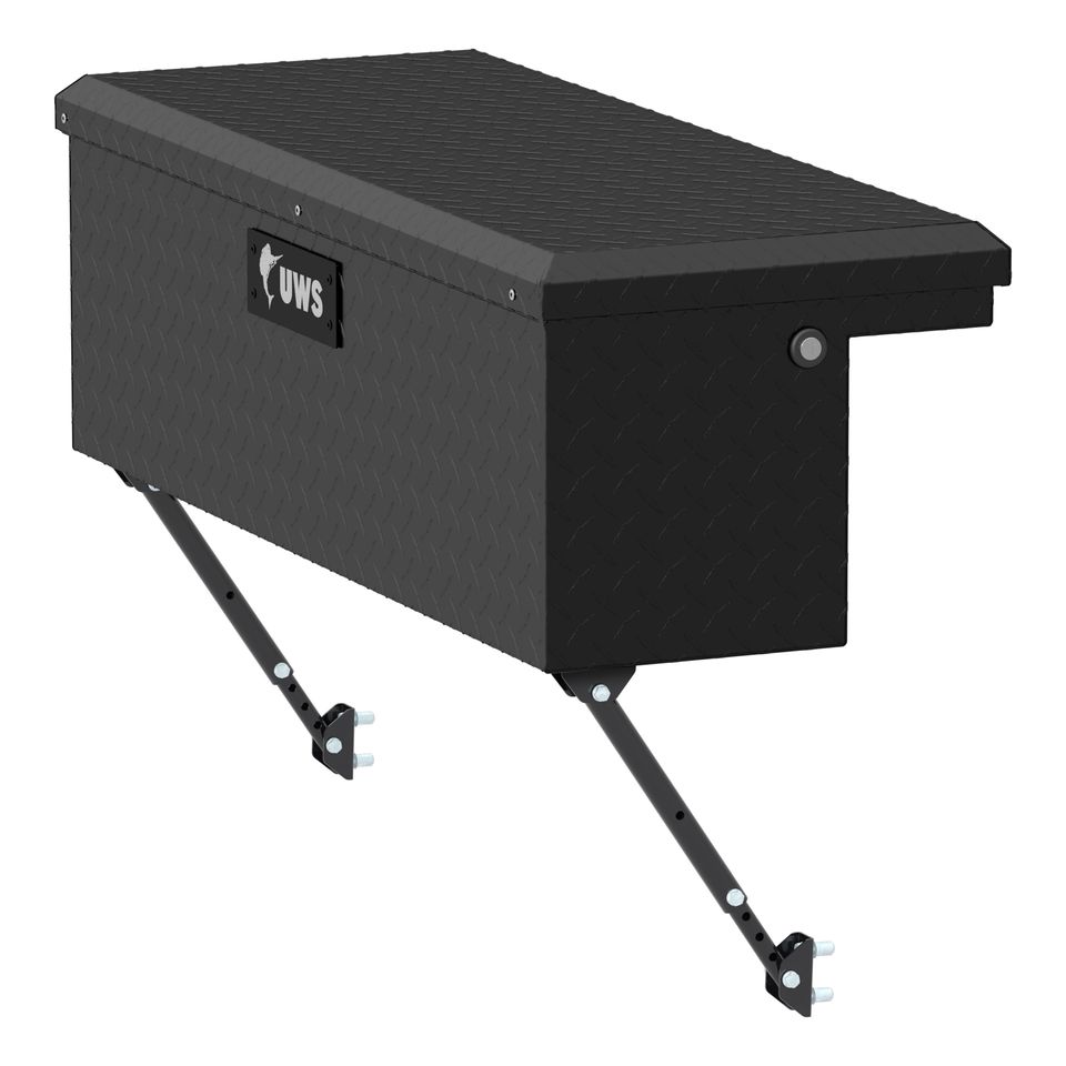 EC30363-MK2 - 36-Inch Matte Black Heavy-Wall Aluminum Truck Side Tool Box with Low Profile, RigidCore Lid, Space-Saving Legs