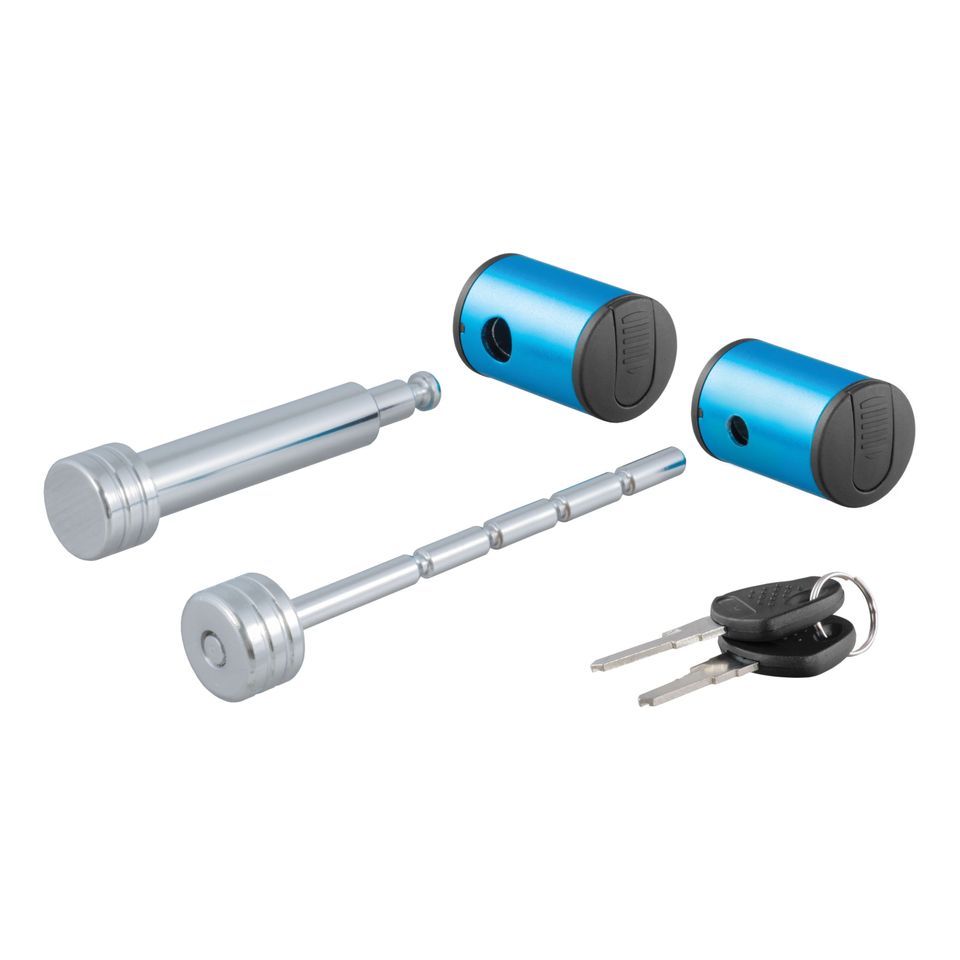 23505 - Right-Angle Trailer Lock Set, 5/8-Inch Pin for 2-Inch Receiver, 1/4 x 3-Inch Coupler Span