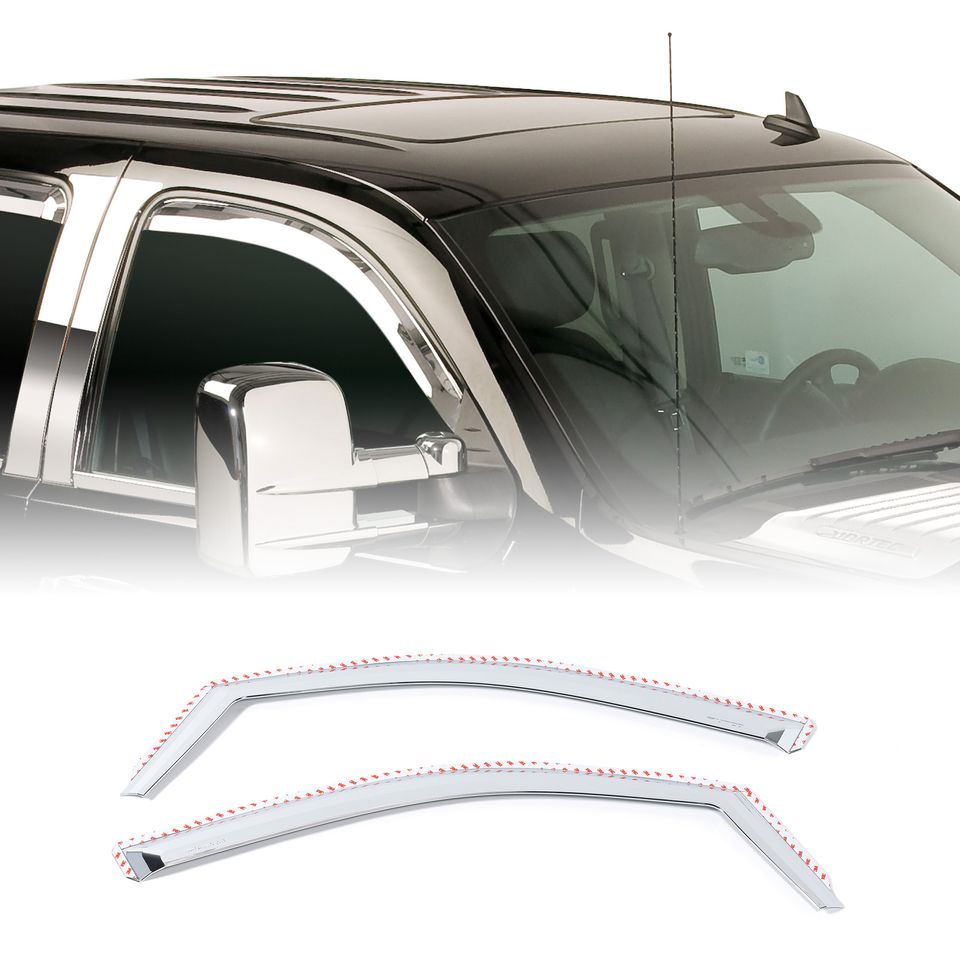480015 - Element Chrome Window Deflectors Fits Chevy Tahoe/GMC Yukon 2000-2006 - Set of 2 - In Channel Install - 2000-2006 Chevrolet Tahoe and more