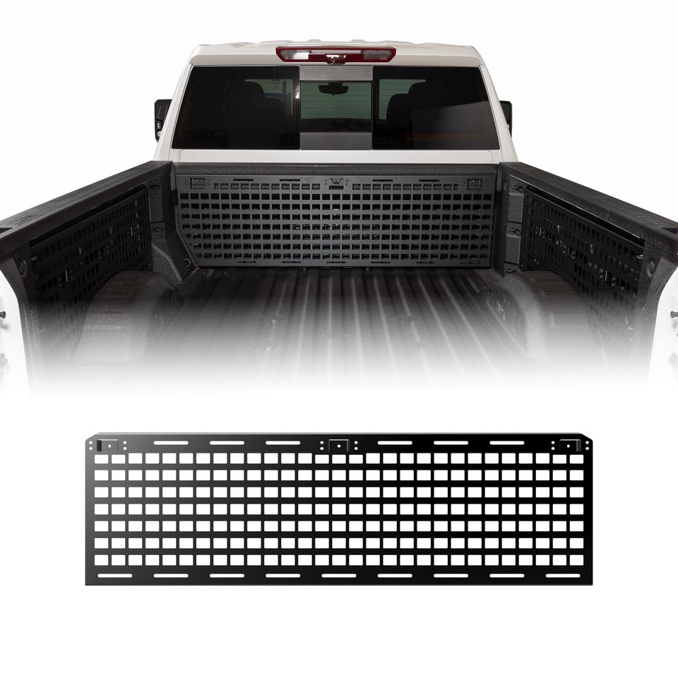 195063 - Truck Bed Molle Panels - Front Bulk Head Panel Fits Chevy Silverado/GMC Sierra 2014-2019 - 2014-2018 Chevrolet Silverado 1500 and more