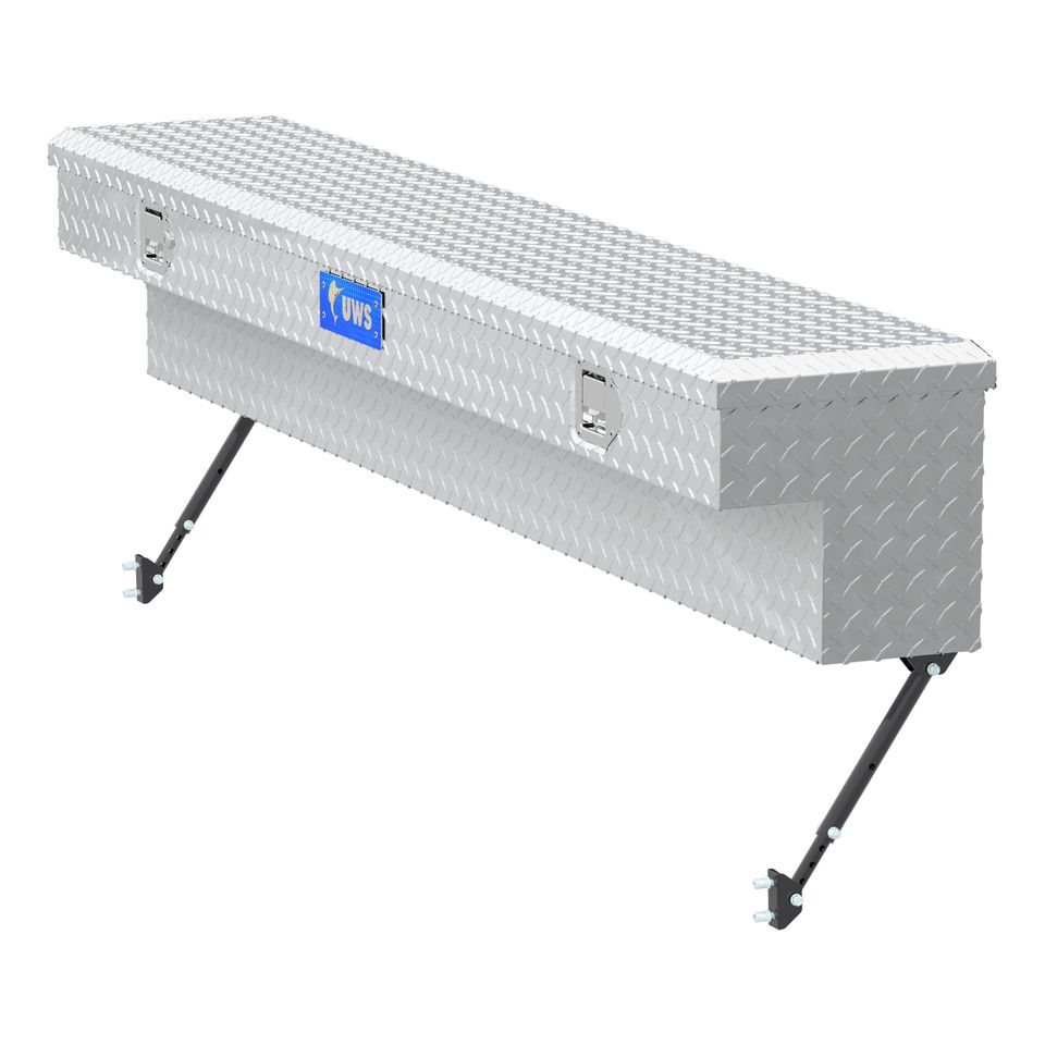 EC30131-MK2 - 72-Inch Heavy-Wall Aluminum Truck Side Tool Box, RigidCore Lid, Space-Saving Legs