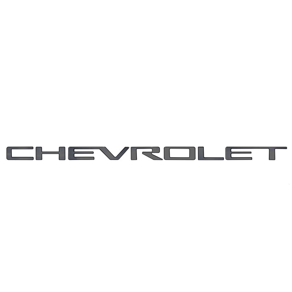 55553BPGM - Chevrolet Grille Lettering Kit - Black Platinum - Fits Chevy Silverado HD 2500, 3500 2020-2023 - 2020-2023 Chevrolet Silverado 2500 HD and more