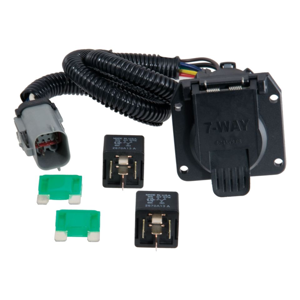 55243 - Vehicle-Side Custom RV Blade 7-Pin Trailer Wiring Harness, Fits Select Ford F-250, F-350, F-450, F-550 Super Duty - 1999-2001 Ford F-250 Super Duty and more