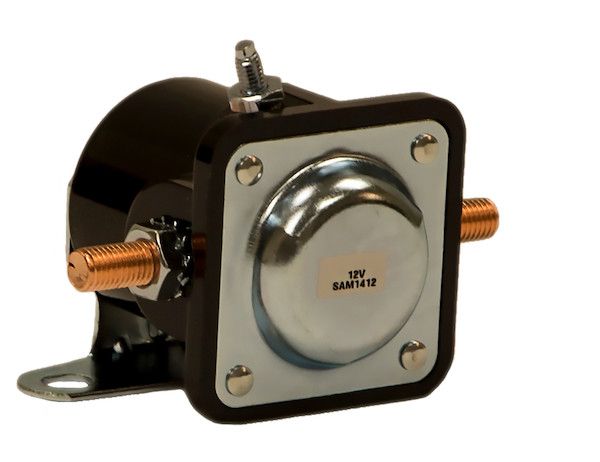 1306300 - 12 Volt Plastic Case Insulated Solenoid Intermittent Duty GND To Activate