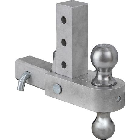 1802800 - Adjustable Dual Ball Hitch with Chrome Towing Balls for 2 Inch Hitch Receivers