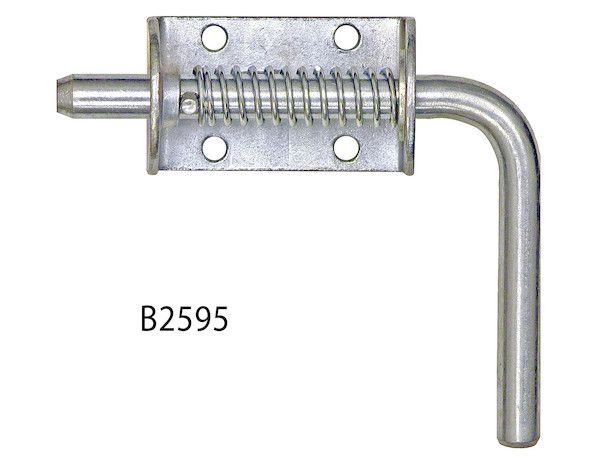 B2595 - 1/2 Inch Zinc Plated Spring Latch Assembly - 1.75 x 5.19 Inch Long