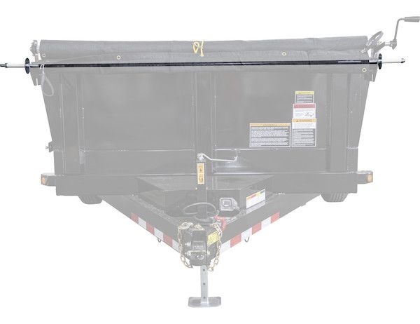 DTB98A - 98 Inch Aluminum Rear Anti-Sail Tarp Retention Bow Kit
