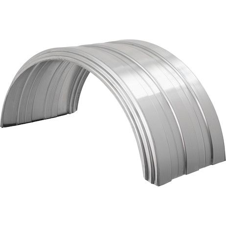 8591195 - Ribbed Aluminum Fender – 50" x 19", Fits 19.5" Wheels