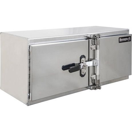 1762639 - 24x24x36 Inch Smooth Aluminum Underbody Truck Tool Box - Double Barn Door, Cam Lock Hardware