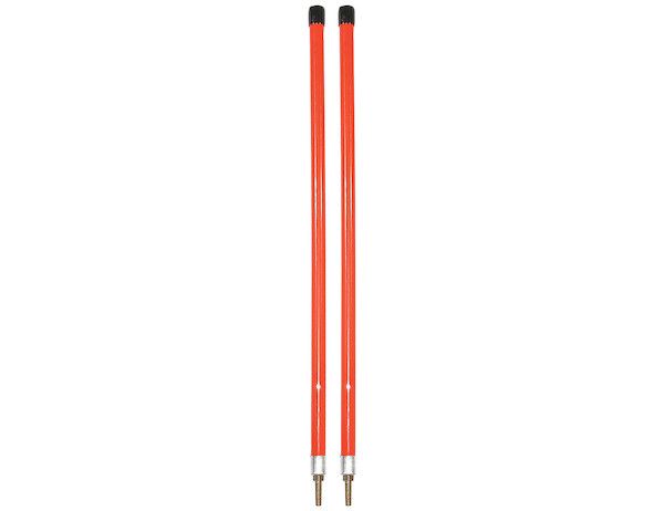 1308103 - 3/4 x 24 Inch Fluorescent Orange Bumper Marker Sight Rods with Hardware