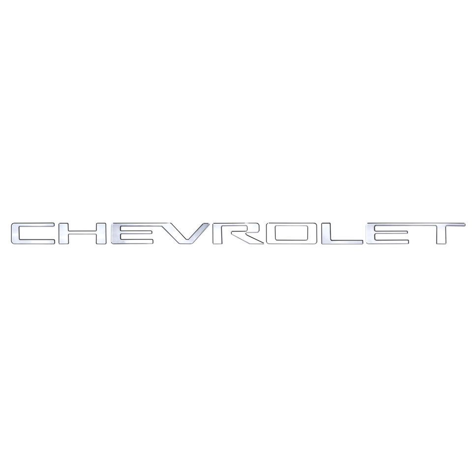 55554GM - Chevrolet Grille Lettering Kit - Stainless Steel - Fits Chevy Colorado 2019-2022 ( Does NOT fit Z71, ZR1, ZR2) - 2019-2022 Chevrolet Colorado and more