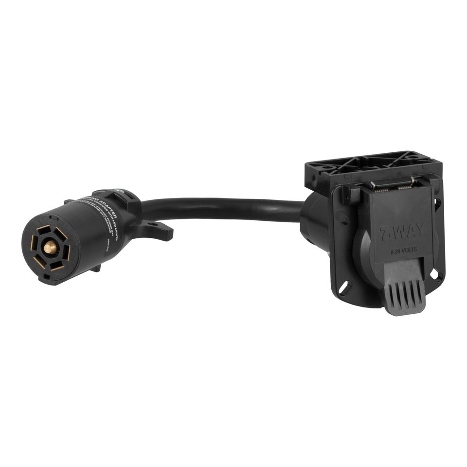 57003 - LED-Compatible 7-Way RV Blade Vehicle-Side Trailer Wiring Adapter