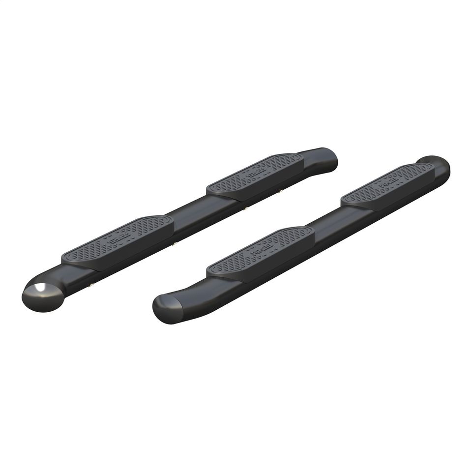 S222029 - 4-Inch Oval Black Steel Nerf Bars; Select Toyota Tacoma Double Cab - 2024-2026 Toyota Tacoma