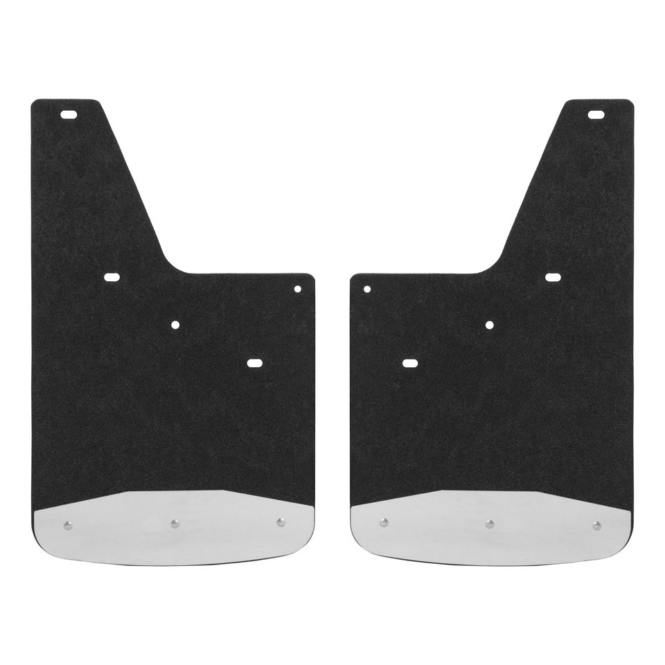 250740 - Front or Rear 12-Inch x 20-Inch Textured Rubber Mud Guards, Select Chevrolet Silverado, GMC Sierra 1500, 2500, 3500 HD, 2 Flaps - 2007-2014 Chevrolet Silverado 2500 HD and more
