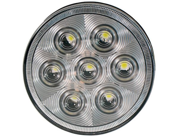 5624357 - 4 Inch Clear Round Backup Light With 7 LEDs Kit - Includes Grommet and Plug