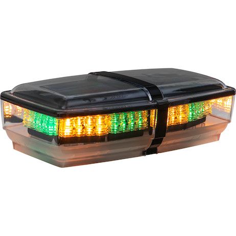 8891059 - 11 Inch Rectangular Amber LED Mini Light Bar - Amber/Green