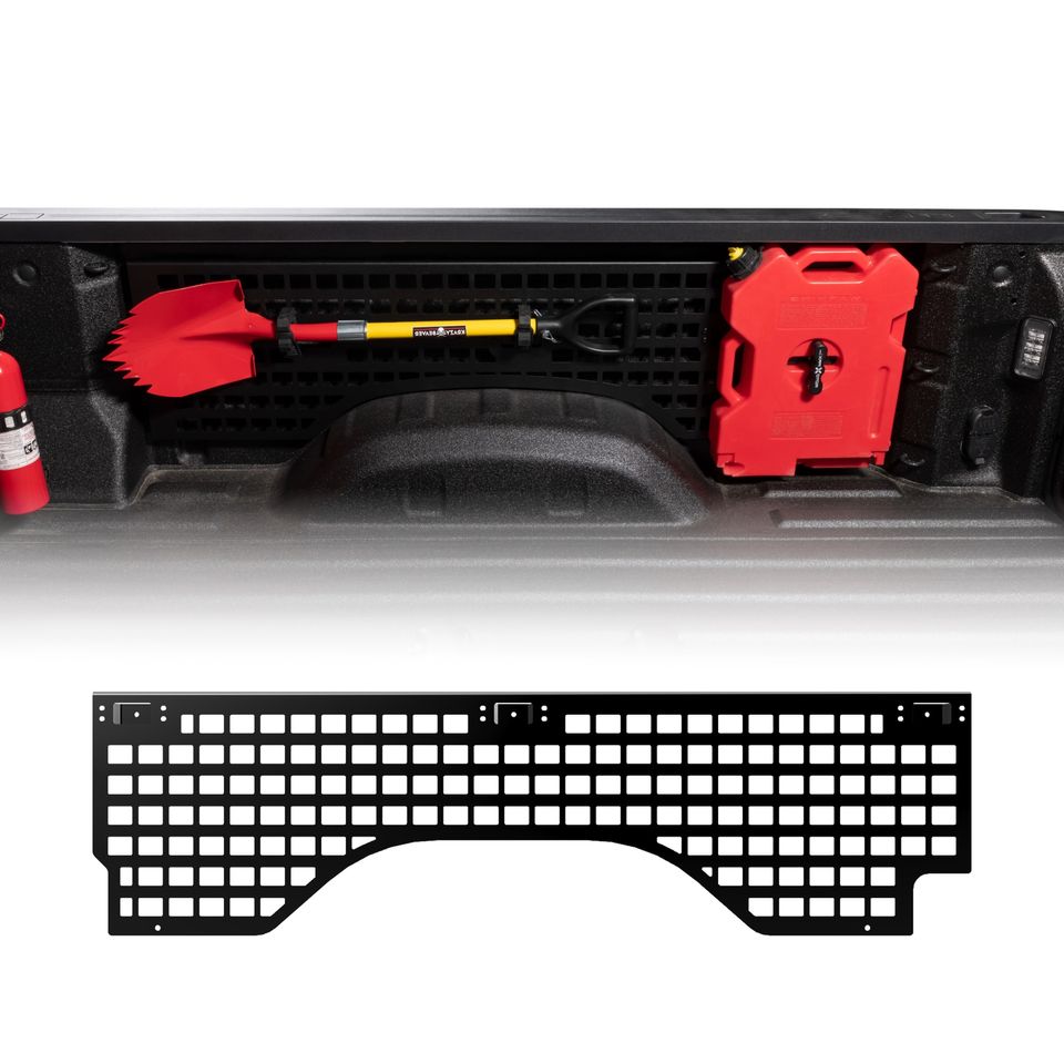 195061 - Truck Bed Molle Panels - Driver Side Panel Fits Chevy Silverado 1500 / GMC Sierra 1500 2014-2018 5'8'' Bed - 2014-2018 Chevrolet Silverado 1500 and more