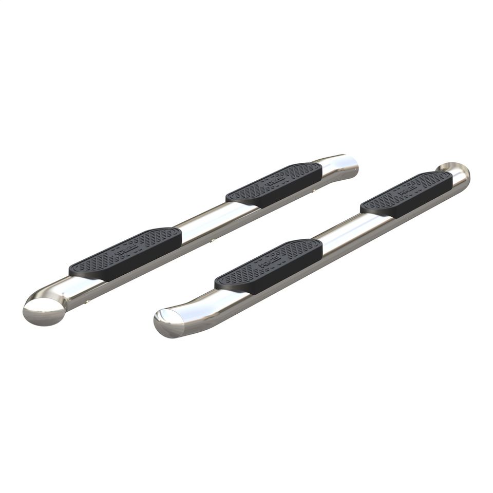 S222023-2 - 4-Inch Oval Polished Stainless Steel Nerf Bars; Select Toyota Tundra - 2022-2026 Toyota Tundra