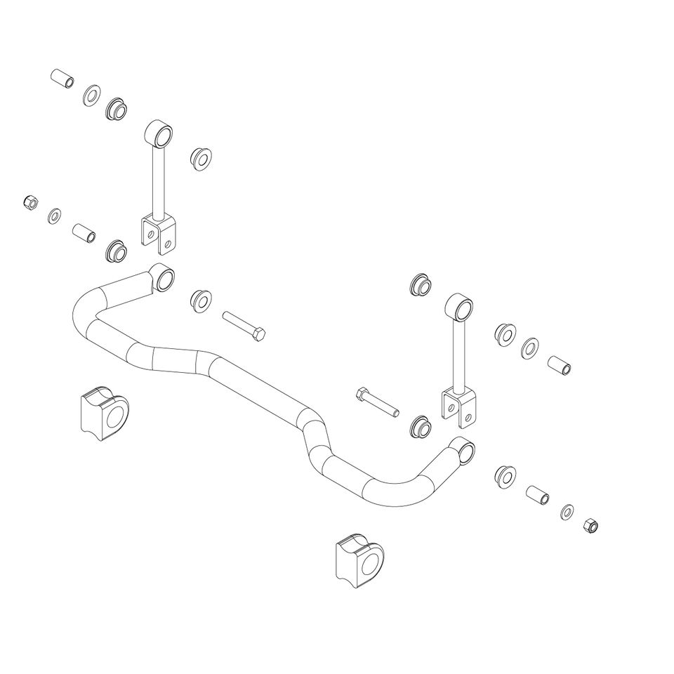 1209-110 - SWAY BAR KIT - 2018-2026 Mercedes-Benz Sprinter 3500, 2018-2021 Freightliner Sprinter 3500