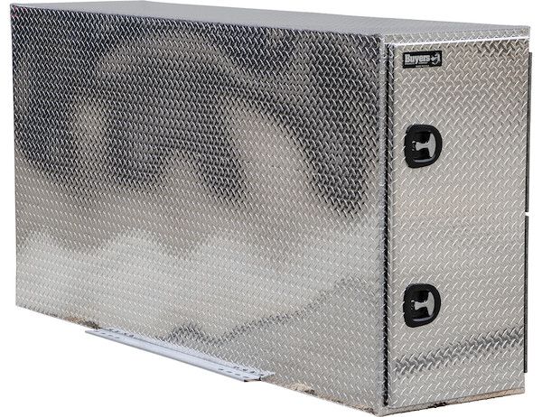 BP964824 - Diamond Tread Aluminum Straight Side Backpack Truck Tool Box - Compression Latch