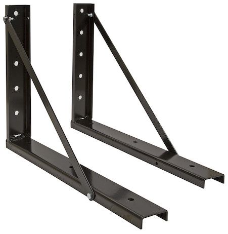 1701010B - 18x24 Inch Bolted Black Structural Steel Mounting Brackets