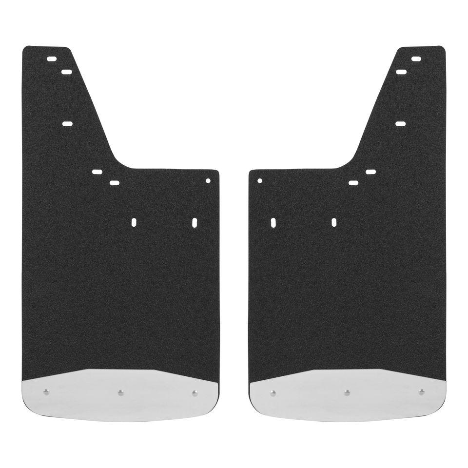 250233 - Front or Rear 12-Inch x 23-Inch Textured Rubber Mud Guards, Select Dodge Ram 1500, 2500, 3500, 2 Flaps - 2003-2009 Dodge Ram 2500 and more