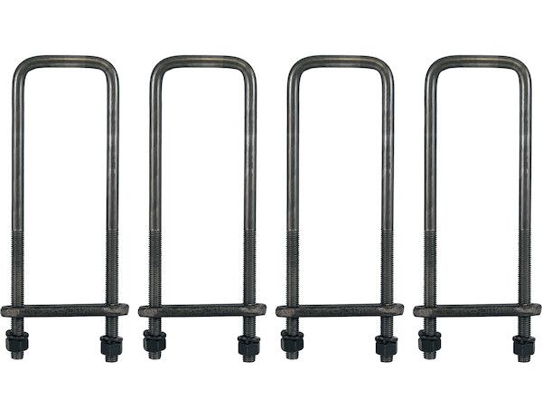 UB623516 - 16 Inch Square Bend 5/8 Inch U-Bolt Kit-4 Sets