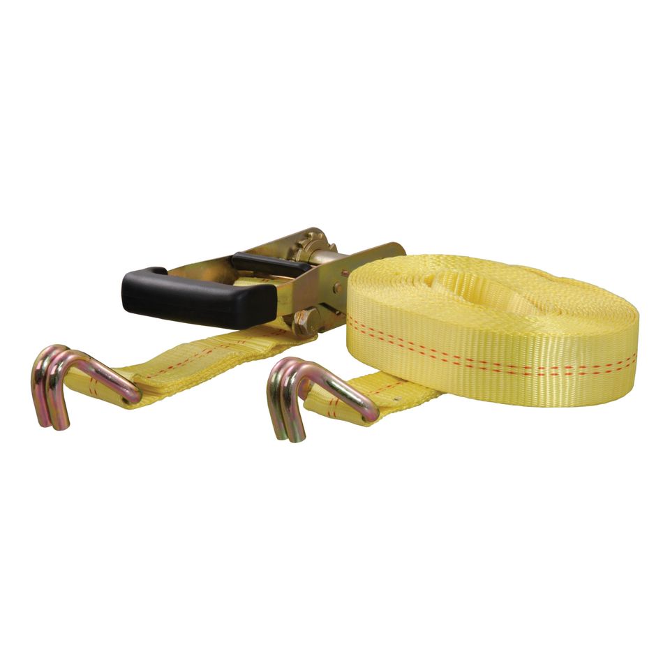 83047 - 2-Inch x 27-Foot Yellow Nylon Ratchet Strap, 10,000 lbs. Break Strength