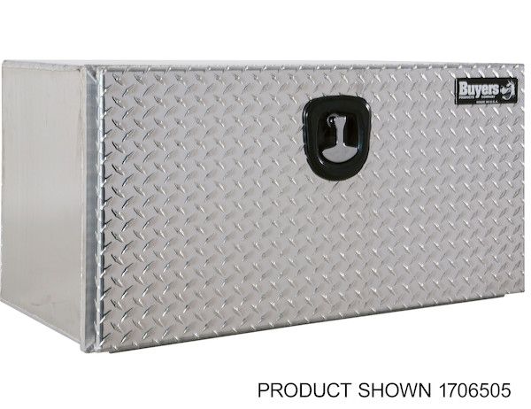 1706503 - 18x18x30 Pro Series Smooth Aluminum Underbody Truck Box with Diamond Tread Door