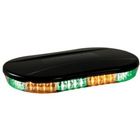 8891089 - Class 1 Low Profile Oval Mini Light Bar - Amber/Green