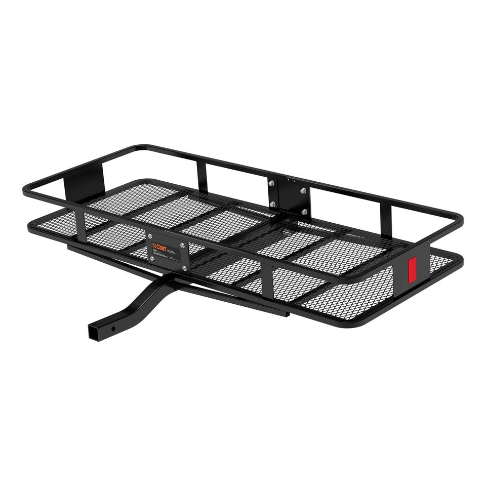 18152 - 60in. x 24in. Black Steel Basket Cargo Carrier (Fixed 2in. Shank; 500 lbs.)