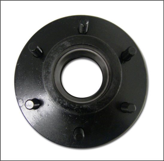 137859 - Idler Hub with Races & Wheel Studs - 6,000-lb. Axles, 6 on 5-1/2" Bolt Pattern, 1/2" Stud Size (Bulk Pallet)