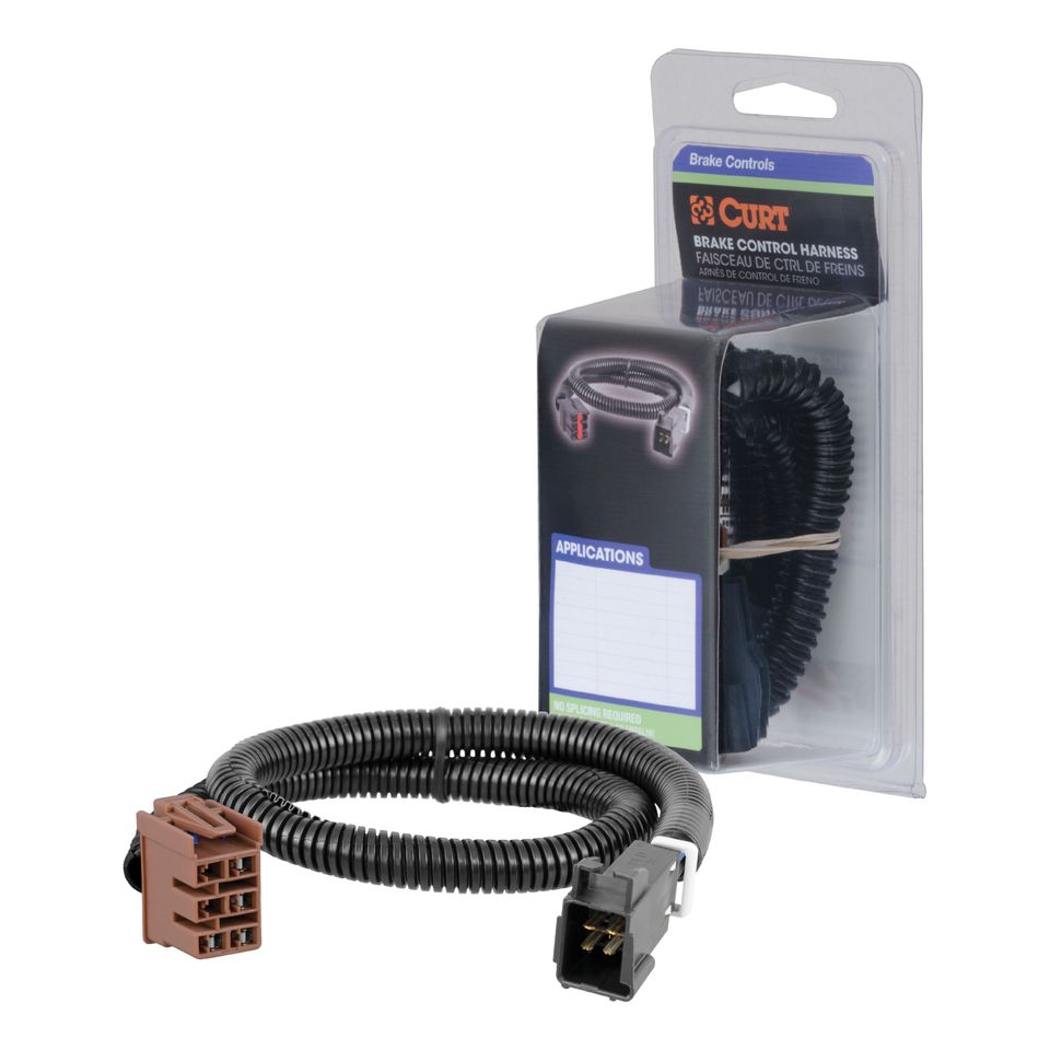 51343 - Quick Plug Electric Trailer Brake Controller Wiring Harness, Fits Select Chevrolet Silverado, Suburban, Tahoe, GMC Sierra, Yukon, Escalade - 2002 Cadillac Escalade and more