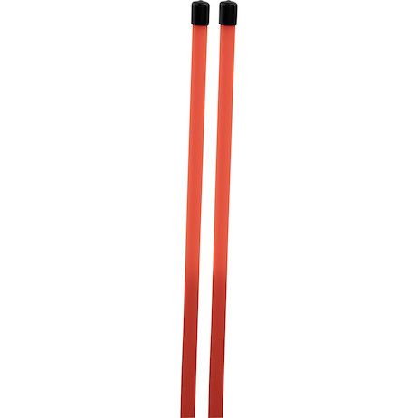 1308115 - 3/4 x 48 Inch Fluorescent Orange Bolt-On Bumper Marker Sight Rods with Hardware