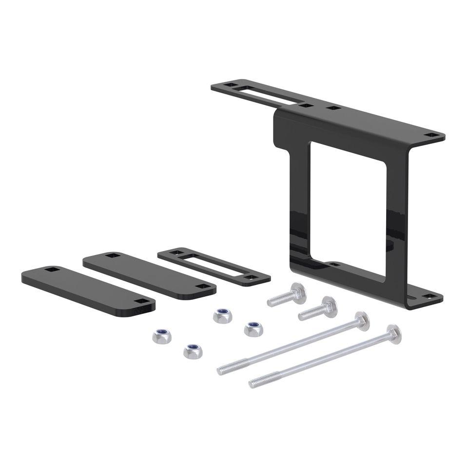 58001 - Easy-Mount Vehicle Trailer Wiring Connector Mounting Bracket for 2-Inch Receiver, 4 or 5-Way Flat