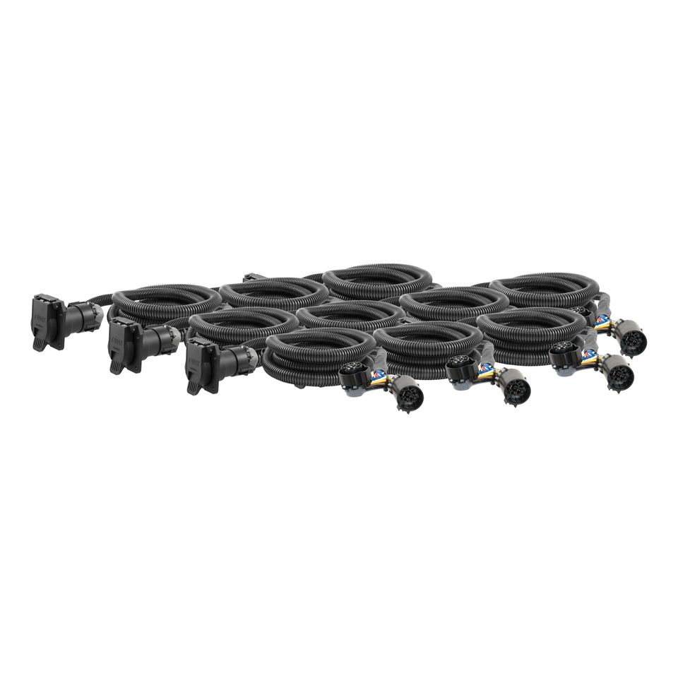 56070010 - 7-Foot Vehicle-Side Truck Bed 7-Pin Trailer Wiring Harness Extensions, Select Chevy, Dodge, Ford, GMC, Nissan, Ram, Toyota, 10-Pk - 1999-2026 Ford F-350 Super Duty and more