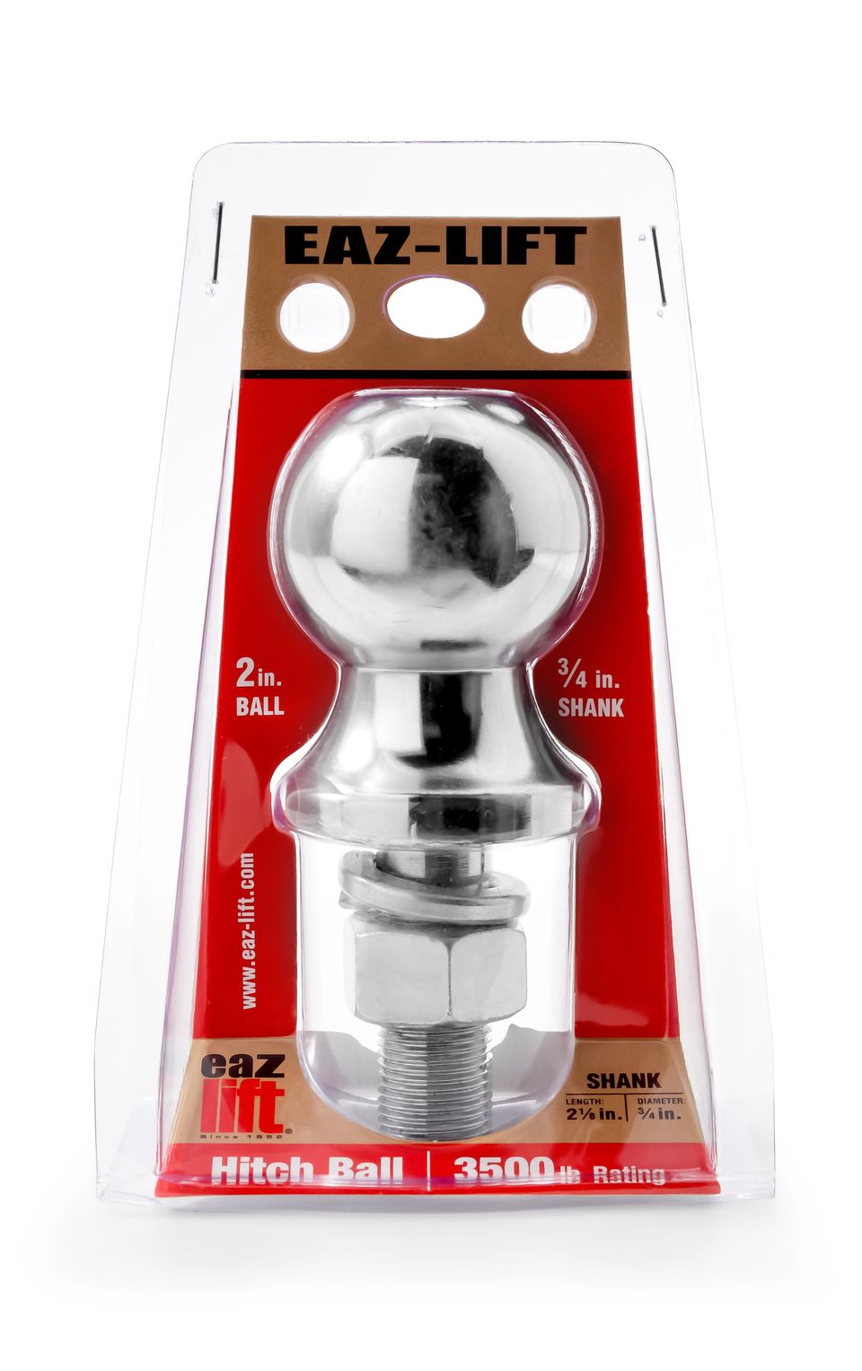 48223 - Eaz-Lift - Hitch Ball; 3500lb Rating; 2"x3/4"x2-1/8"