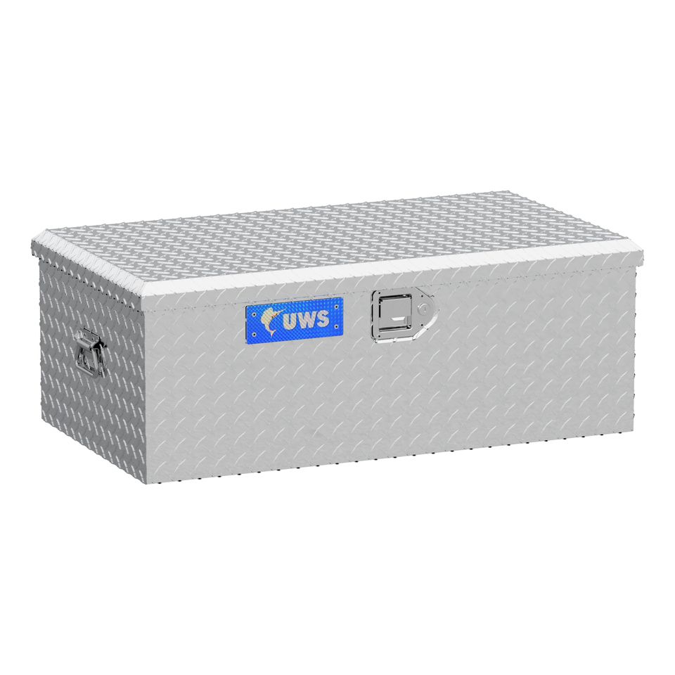 FOOT-LOCKER - Bright Aluminum 36" Foot Locker (LTL Shipping Only)