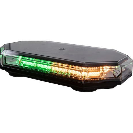 8891069 - 15 Inch Octagonal LED Mini Light Bar - Amber/Green