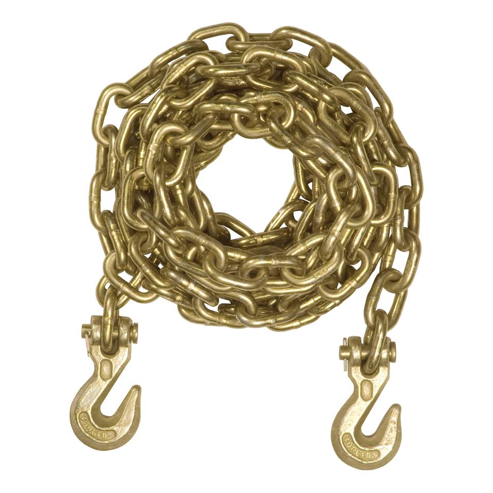 80306 - 16ft. Transport Binder Safety Chain with 2 Clevis Hooks (18;800 lbs; Yellow Zinc