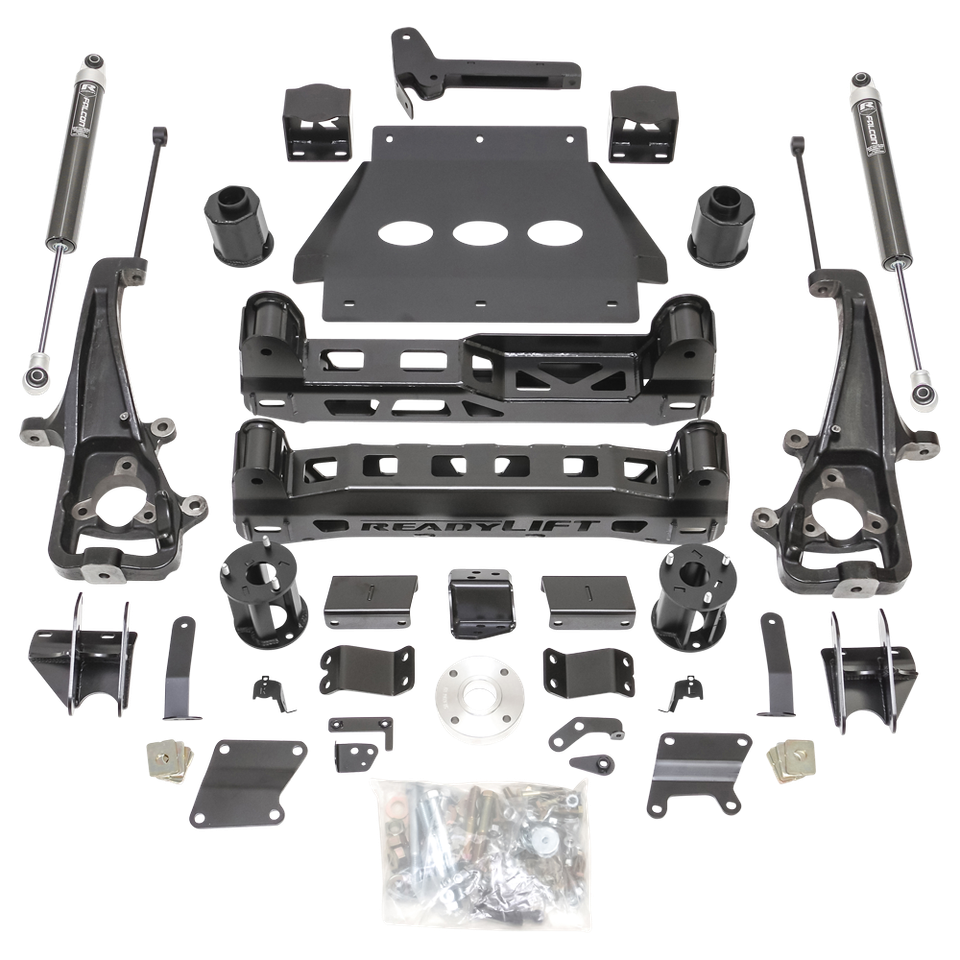 44-19623 - 6" Lift Kit With Falcon Shocks - Ram 1500 With Factory Air Suspension & 22" Wheels With Big Bore Knuckle - 2019-2023 - 2019-2024 Ram 1500 and more