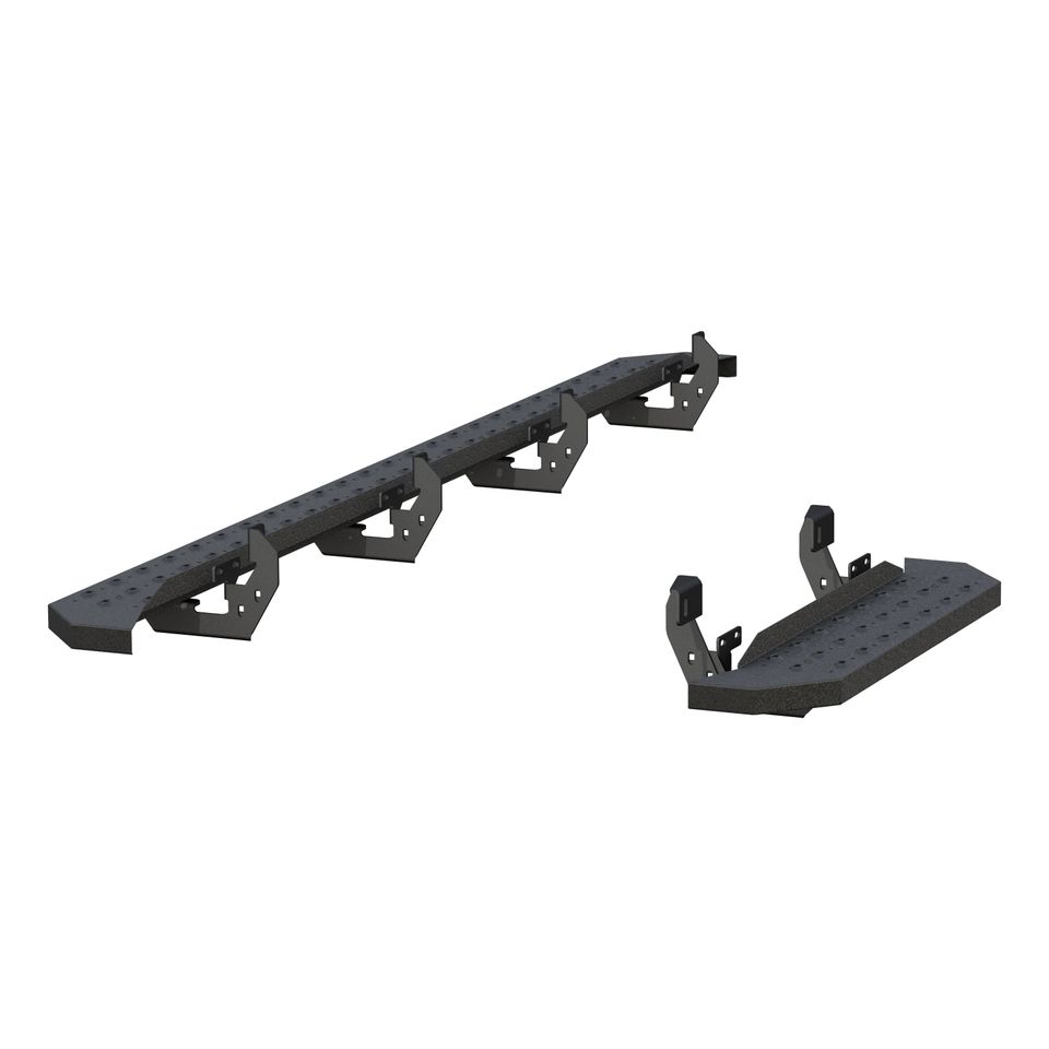 2055534 - RidgeStep Black Steel 36, 96-Inch Cargo Van Running Boards, Select Dodge, Freightliner, Mercedes-Benz Sprinter 2500, 3500 - 2010-2026 Mercedes-Benz Sprinter 2500 and more