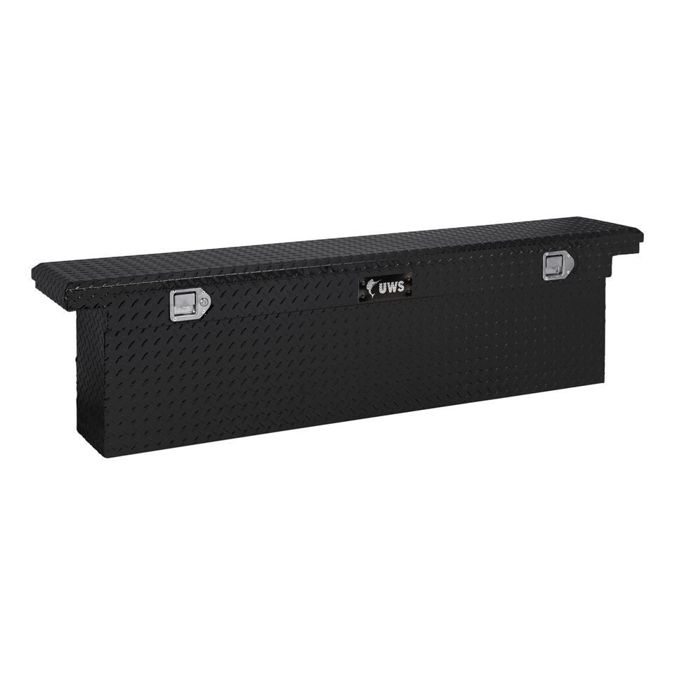 TBSD-72-SL-LP-B - Gloss Black 72" Deep Slim Truck Tool Box, Low Profile (LTL Shipping Only) - 2011-2026 Ram 2500, 2011-2026 Ram 3500 and more