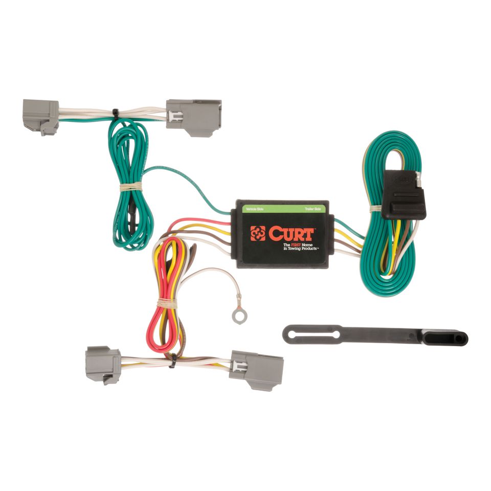 56191 - Vehicle-Side Custom 4-Pin Trailer Wiring Harness, Fits Select Ford Fiesta Hatchback - 2014-2019 Ford Fiesta