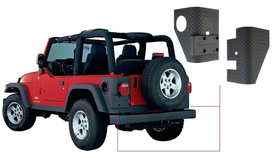14004 - Trail Armor Rear Corner - 1997-2006 Jeep Wrangler