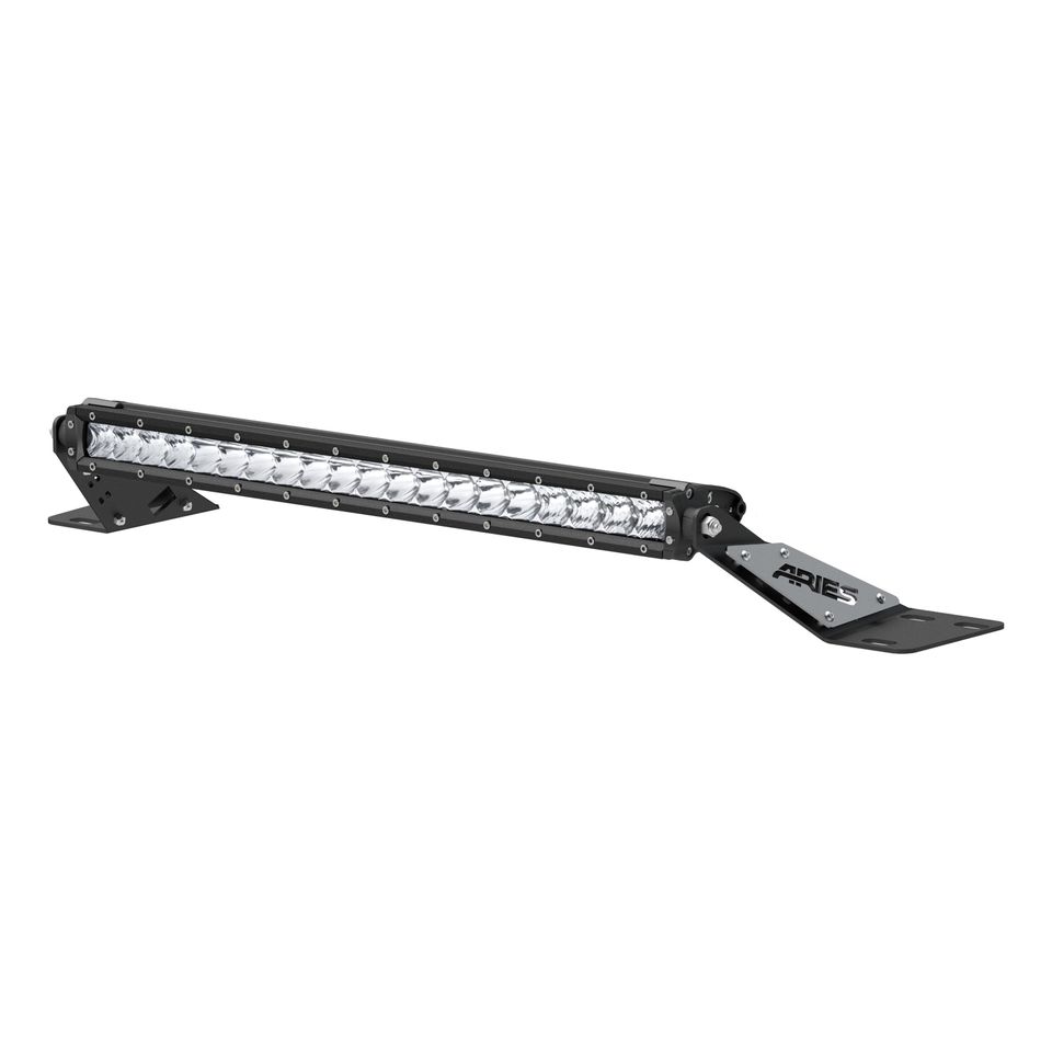 1501302 - 20-Inch LED Light Bar for Jeep Wrangler TJ, Hood Mount Brackets, 9,800-Lumen Combo Beam - 1997-2006 Jeep Wrangler