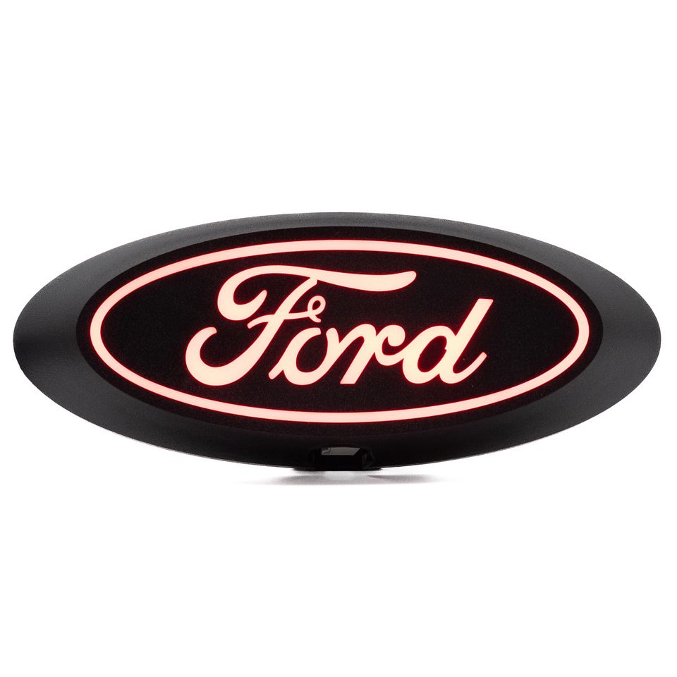 92604 - Luminix LED Red Oval Tailgate LED Emblem - Fits Ford F150 2015-2026 (All models except Platinum or Limited) - 2015-2025 Ford F-150 and more