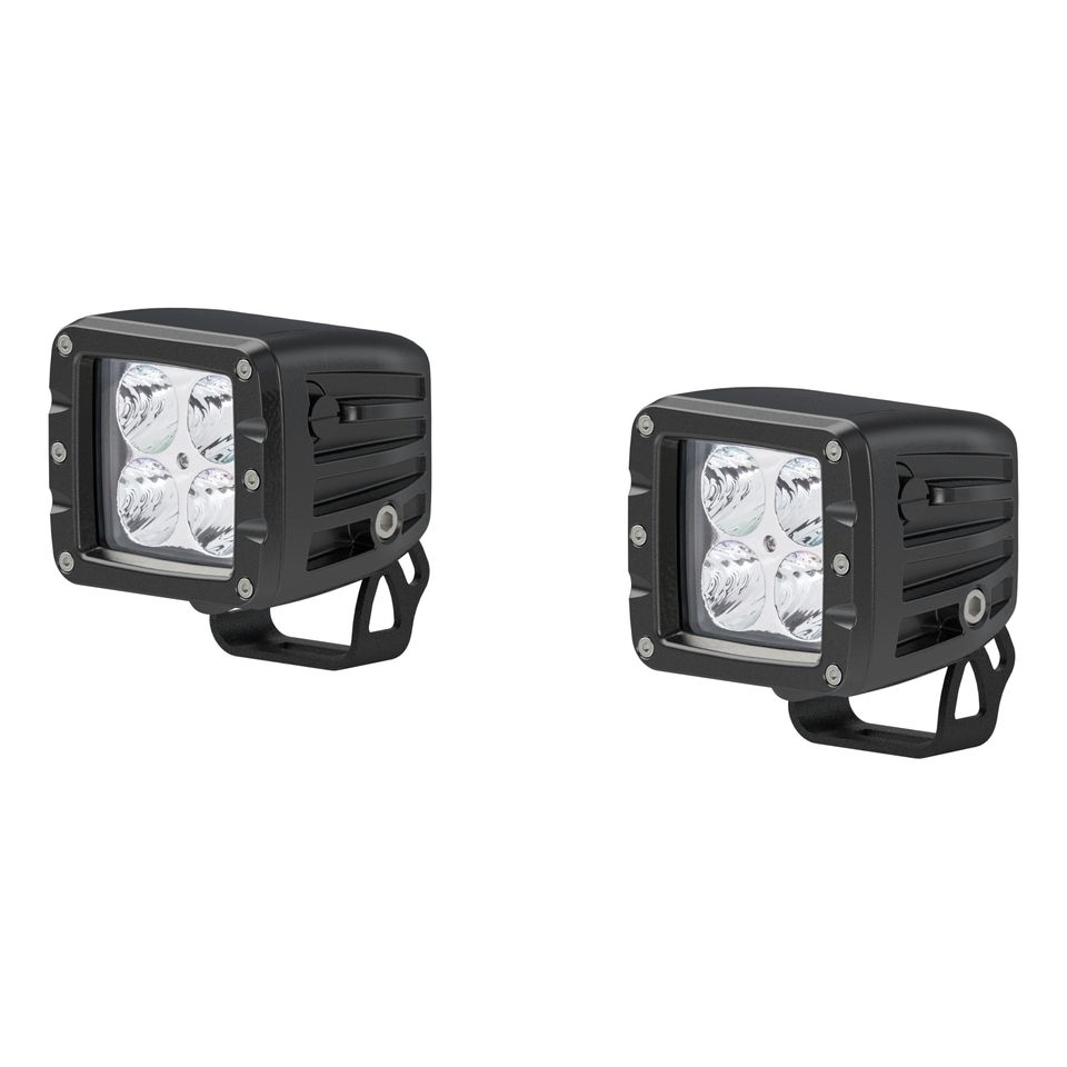 1501252 - 2-Inch Square Cube LED Lights, 2,200 Lumens Spot Beam, Waterproof and Dustproof, 2-Pack