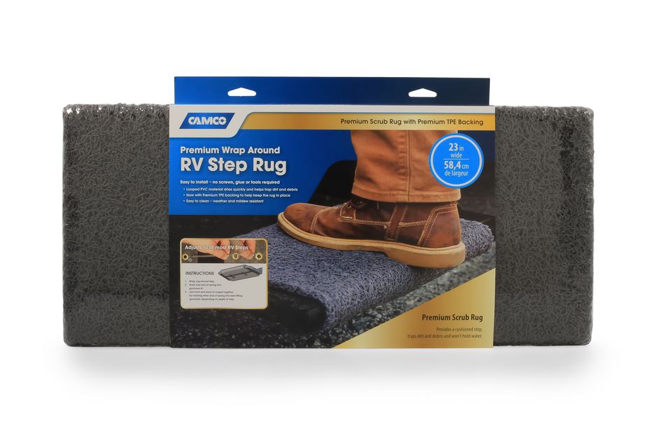 42968 - Step Rug,Premium,PVC Scrub w/UV&TPE Back,22" x23",Gray(E/F)