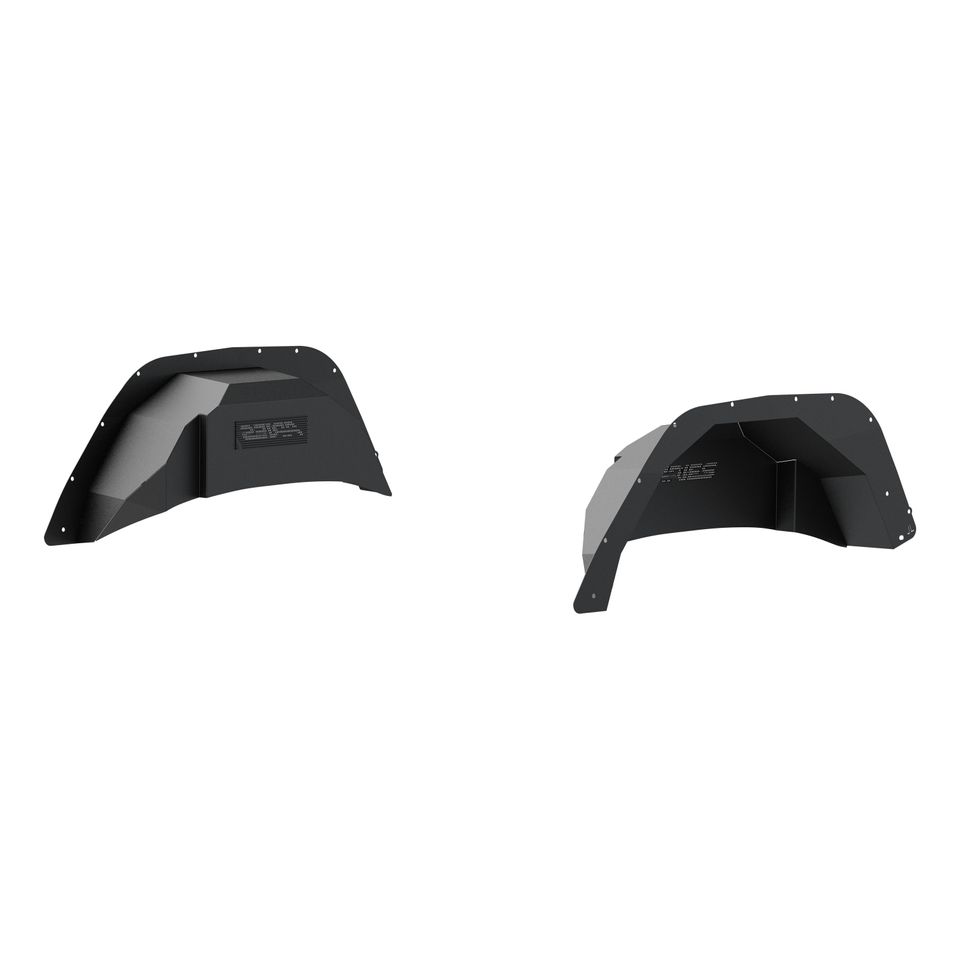 2500550 - Black Aluminum Rear Jeep Wrangler JL Inner Fender Liner Wheel Well Guard Covers - 2018-2026 Jeep Wrangler